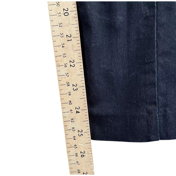 Ann Taylor Factory Pants Womens Size 6 Crop Capri Denim Jean Dark Wash Dress - Picture 5 of 9